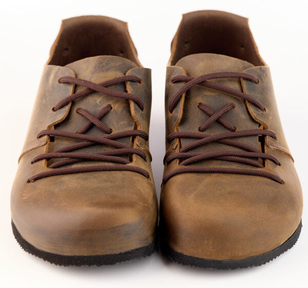 Scarpa Pelle Montana Ingrassato Marrone