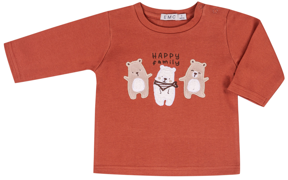 T-Shirt Happy Family Bruciato