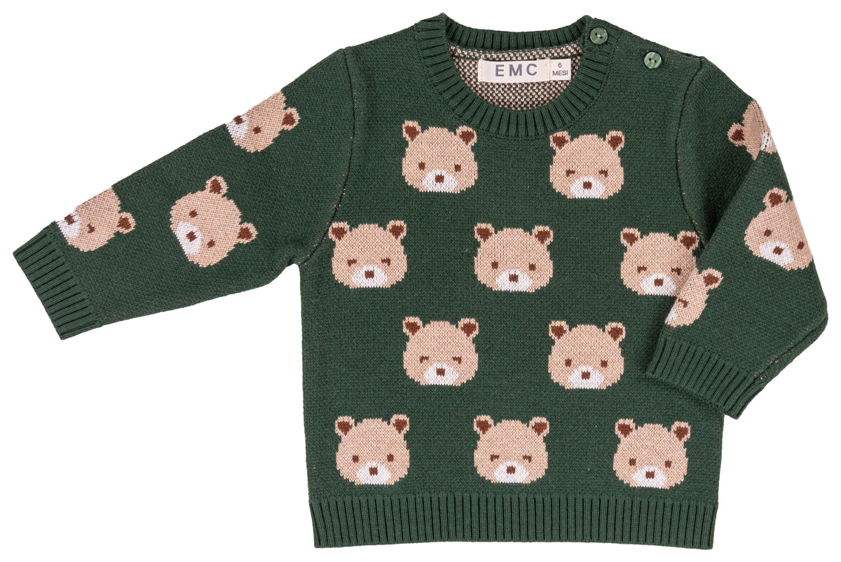 Maglione Girocollo Verde
