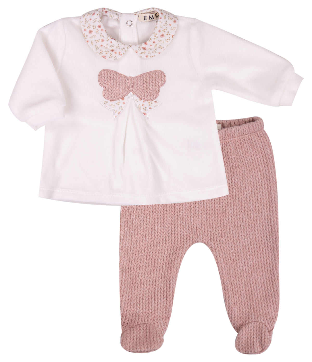 Completo Felpa e Pantalone Bianco Lana