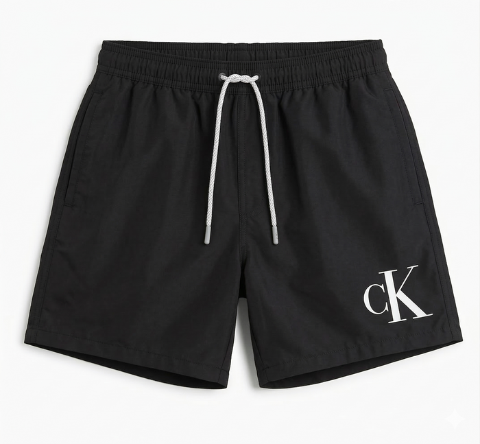 Short Nero Logo Bianco