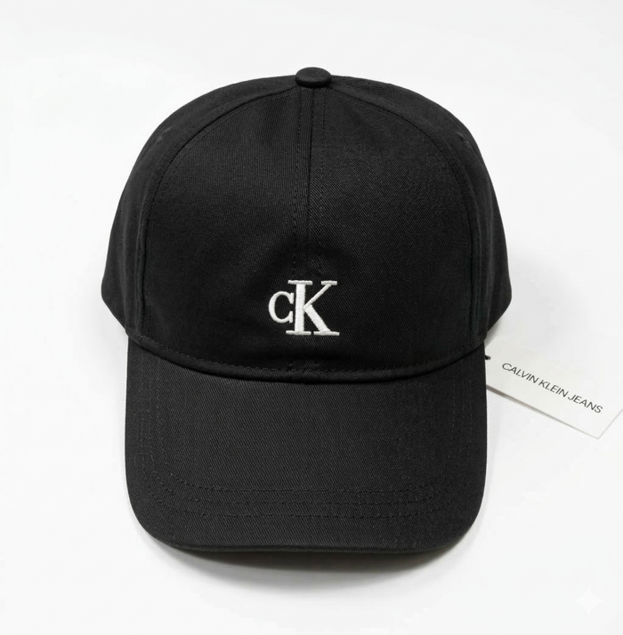 Cappellino Calvin Nero Logo Bianco