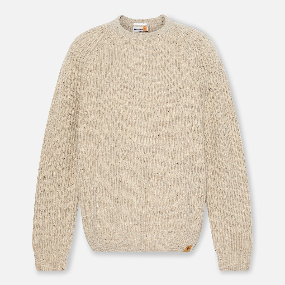 Maglione Girocollo Chunky Da Uomo In Beige