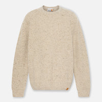 Maglione Girocollo Chunky Da Uomo In Beige