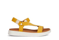 Sandalo da donna con cinturino a strappo Giallo