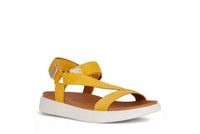 Sandalo da donna con cinturino a strappo Giallo