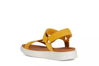 Sandalo da donna con cinturino a strappo Giallo