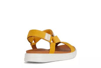 Sandalo da donna con cinturino a strappo Giallo