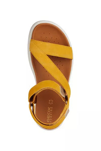 Sandalo da donna con cinturino a strappo Giallo