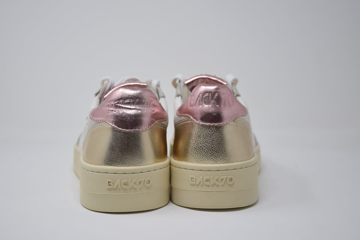Sneakers Slam Bianco-Oro-Nude
