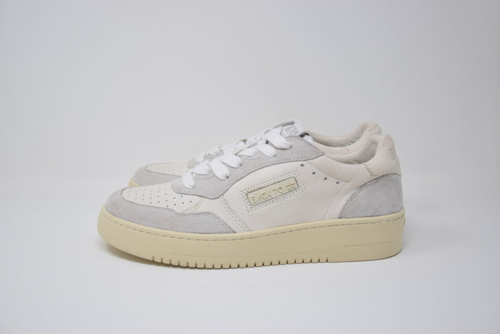 Sneakers Slam Bianco-Beige Suede