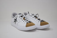 Sneaker Low White/Brown/Silver/Zebra