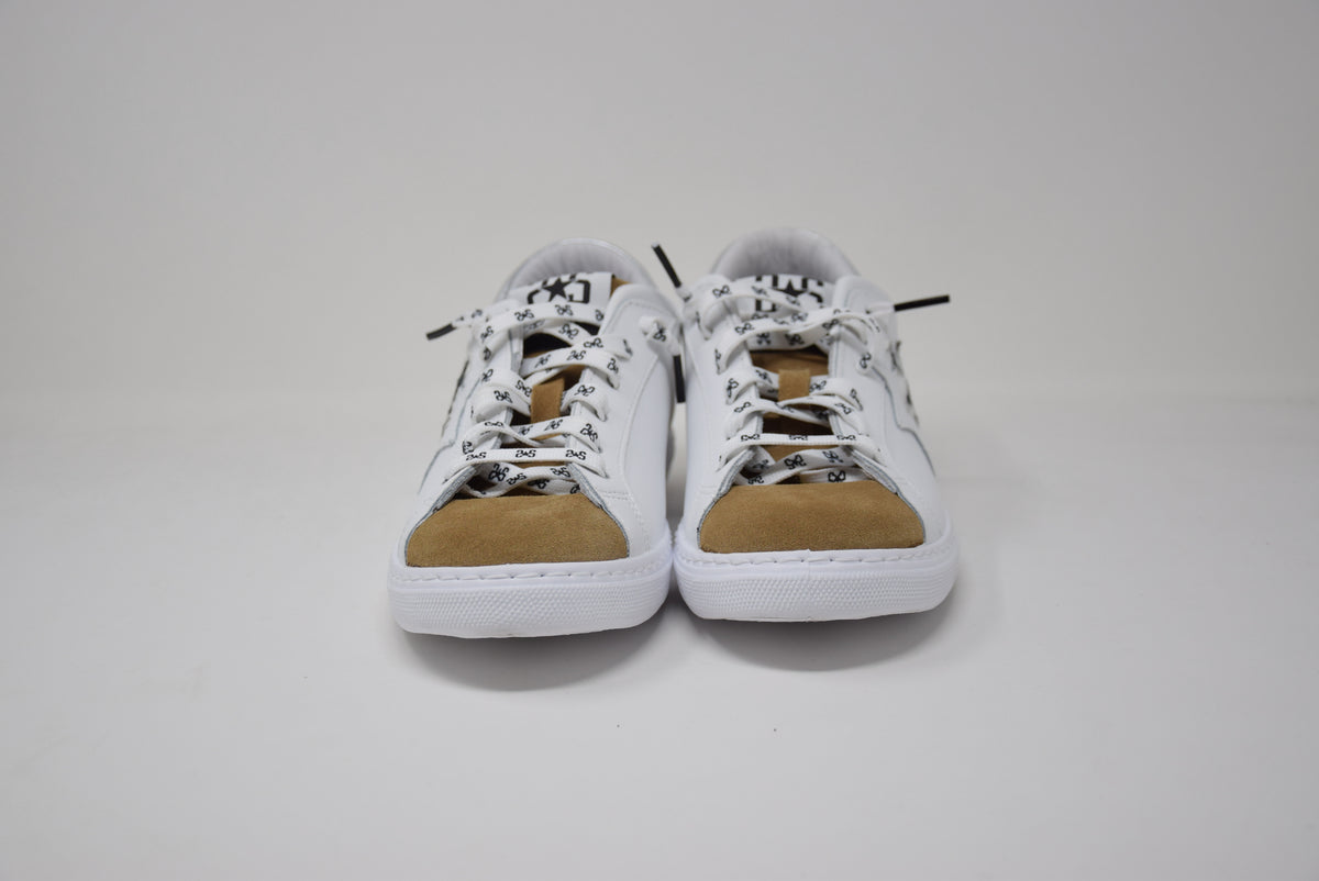 Sneaker Low White/Brown/Silver/Zebra