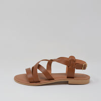 Sandalo Da Donna In Pelle Marrone