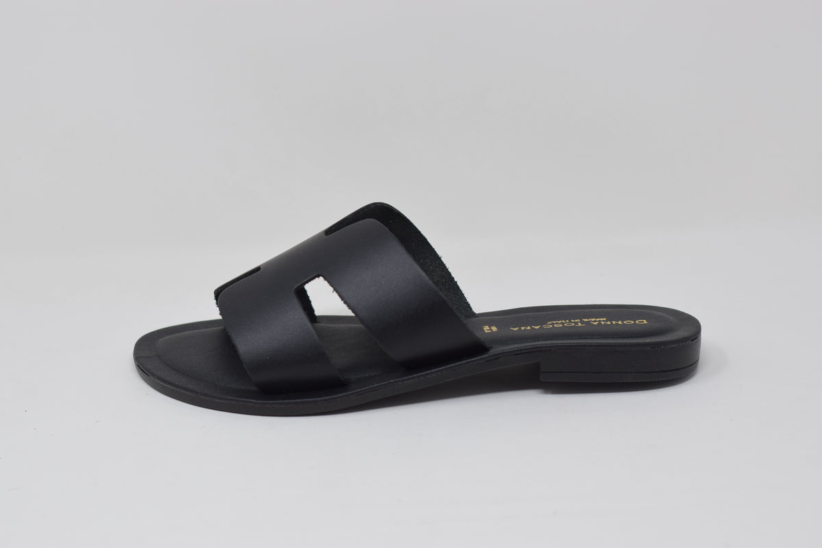 Ciabatta Da Donna Elegante In Pelle Nera