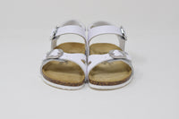 Sandalo Da Bambina Bianco Con Strass
