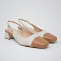 Slingback Con Tacco Bicolor