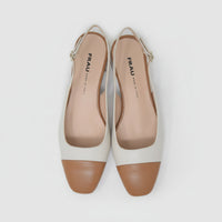 Slingback Con Tacco Bicolor