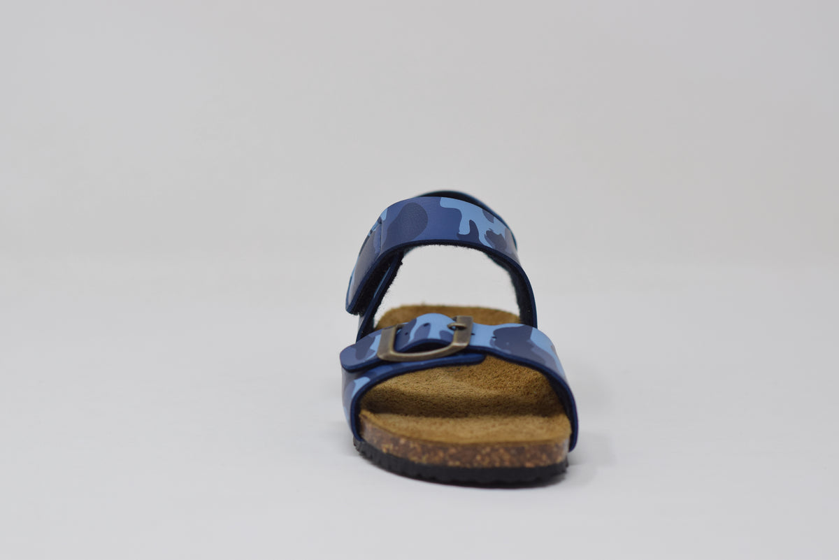 Sandalo Strappo Bambino Blu Camo