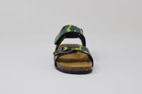 Sandalo Strappo Bambino Verde Camo