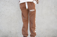 Pantalone Tuta Inserti Ciniglia Marrone