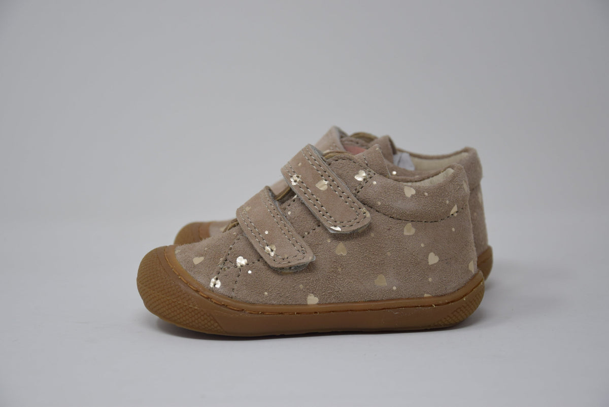 Scarpa Cocoon Suede Taupe Love Strappi