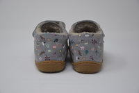 Scarpa Cocoon Suede Grigio-Lana Strappi