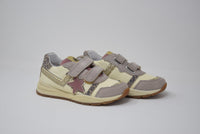 Sneakers Evon Multicolore Beige-Rosa con Strappi