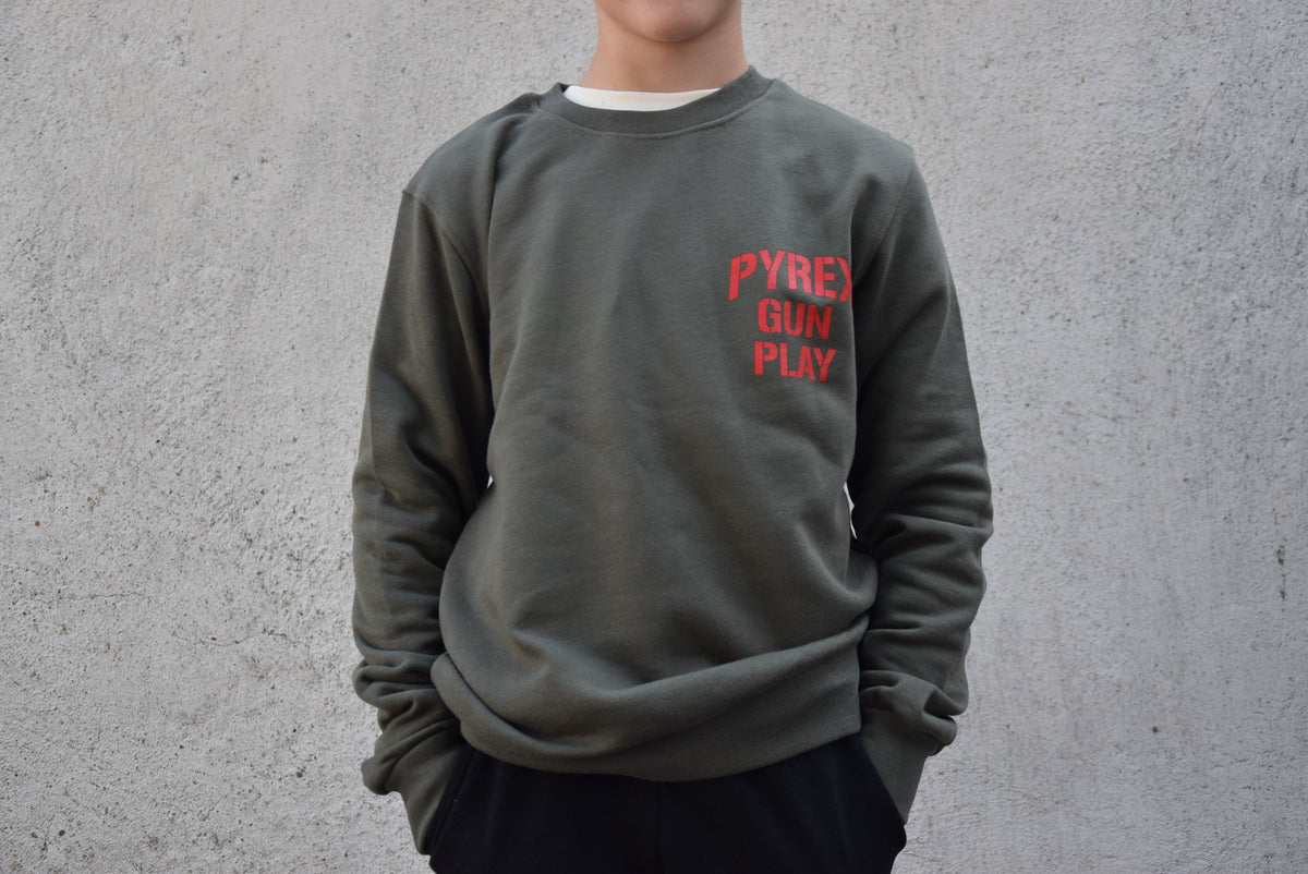 Felpa Ragazzo Verde Militare