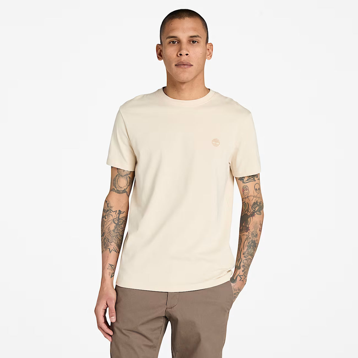 T-Shirt Da Uomo Dunstan River Beige
