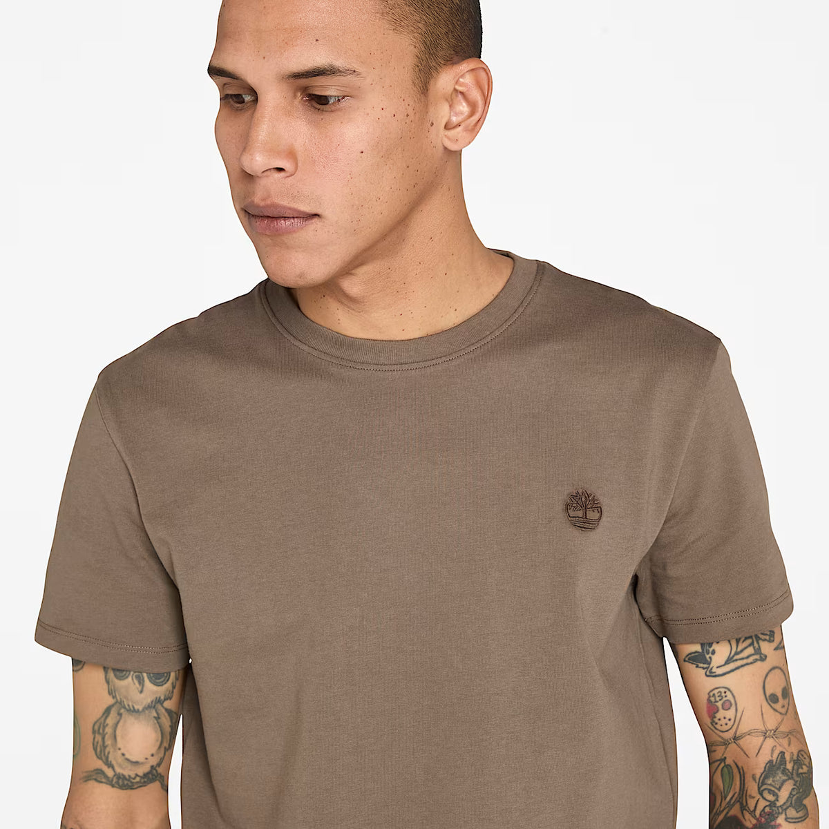 T-Shirt Da Uomo Dunstan River Marrone