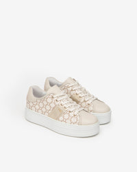 Scarpa donna beige logo