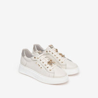 Scarpa donna beige con accessorio