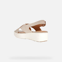 Sandalo Donna Incrocio Taupe