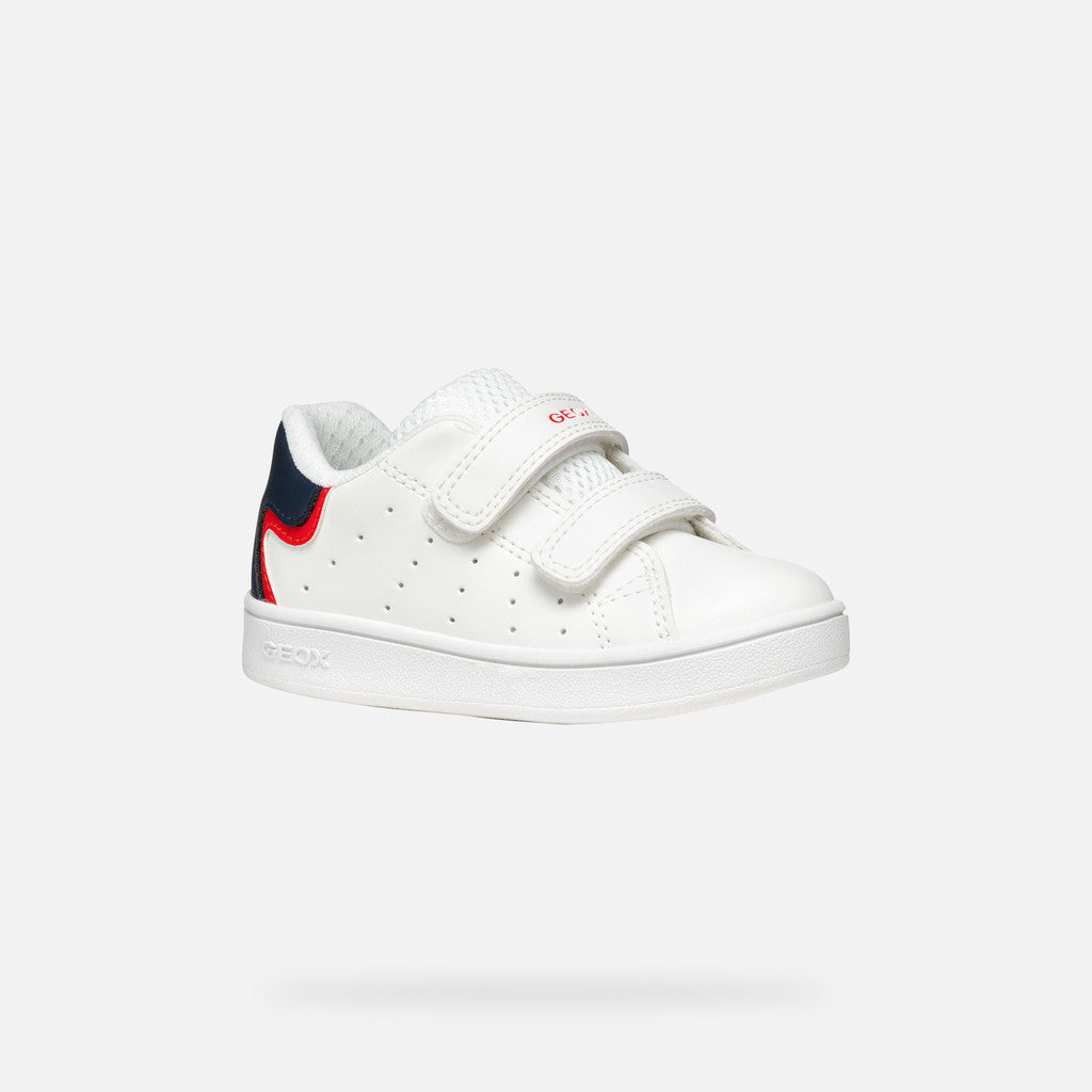 Scarpa Da Bambino Con Strappo Bianca Blu
