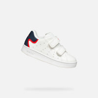 Scarpa Da Bambino Con Strappo Bianca Blu