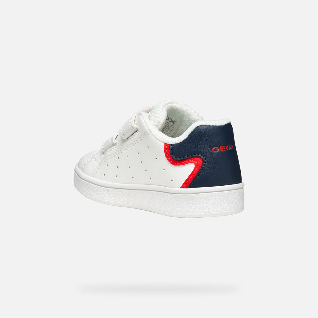 Scarpa Da Bambino Con Strappo Bianca Blu