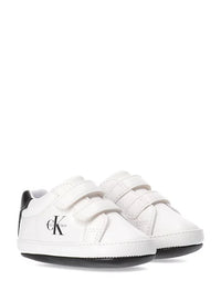 Sneaker Primo Passo Velcro Bianco Nero