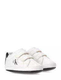 Sneaker Primo Passo Velcro Bianco Nero