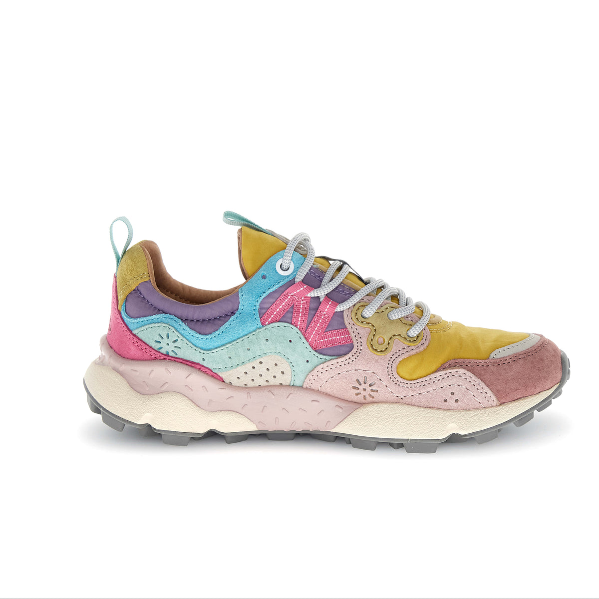 Sneakers Yamano 3 Donna Ocra Rosa
