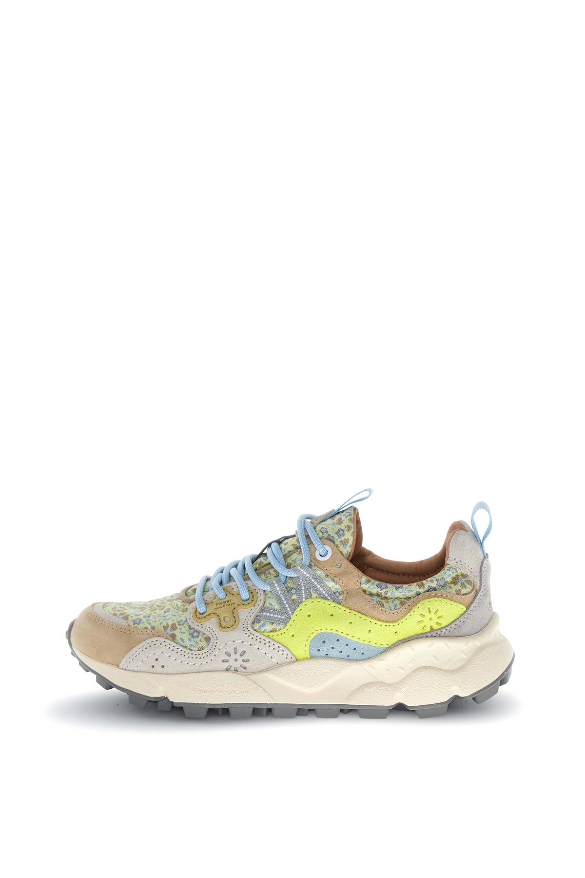 Sneakers Yamano 3 Donna Leo Panna Giallo Fluo
