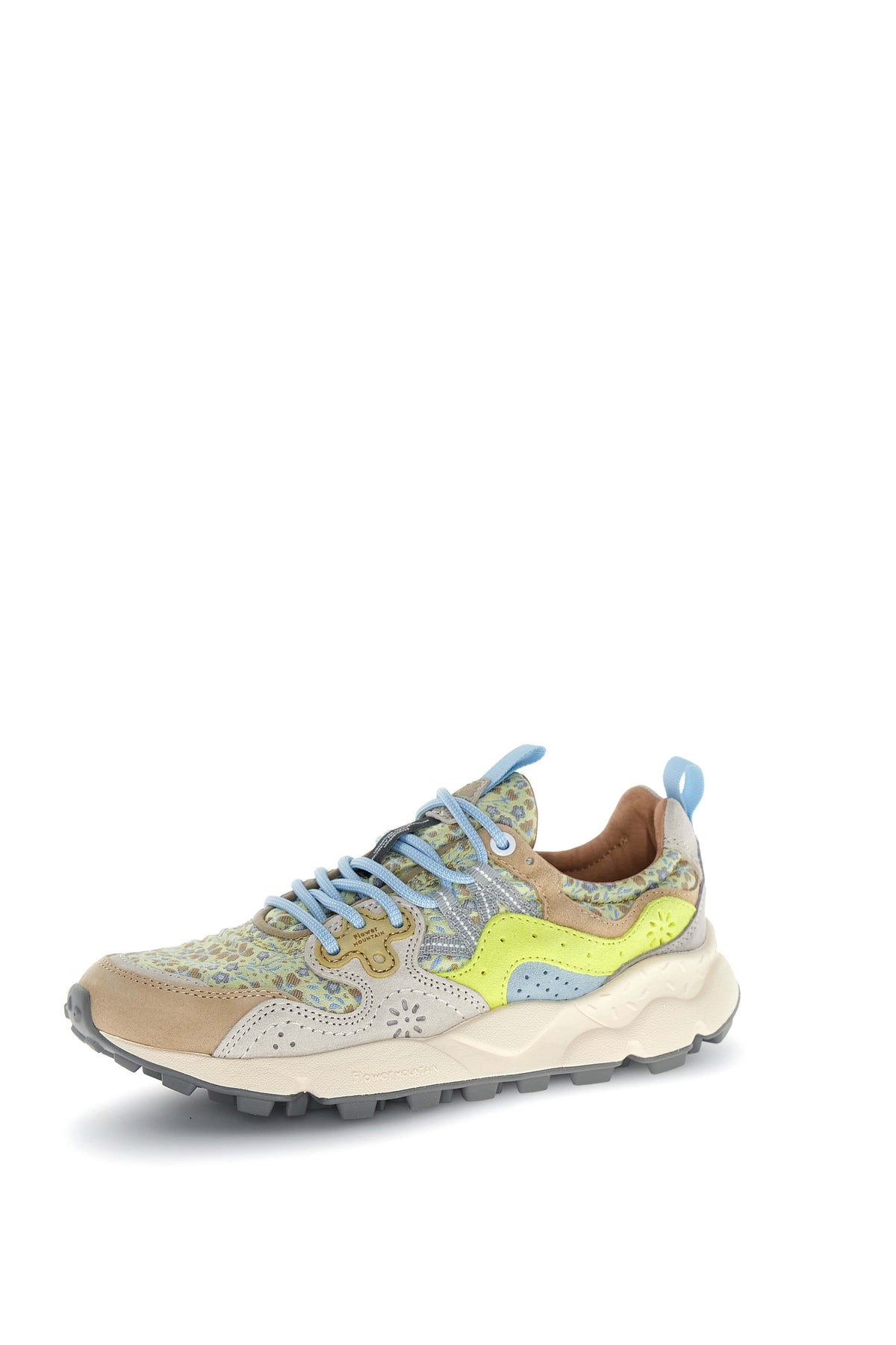 Sneakers Yamano 3 Donna Leo Panna Giallo Fluo