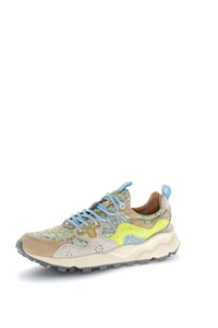 Sneakers Yamano 3 Donna Leo Panna Giallo Fluo