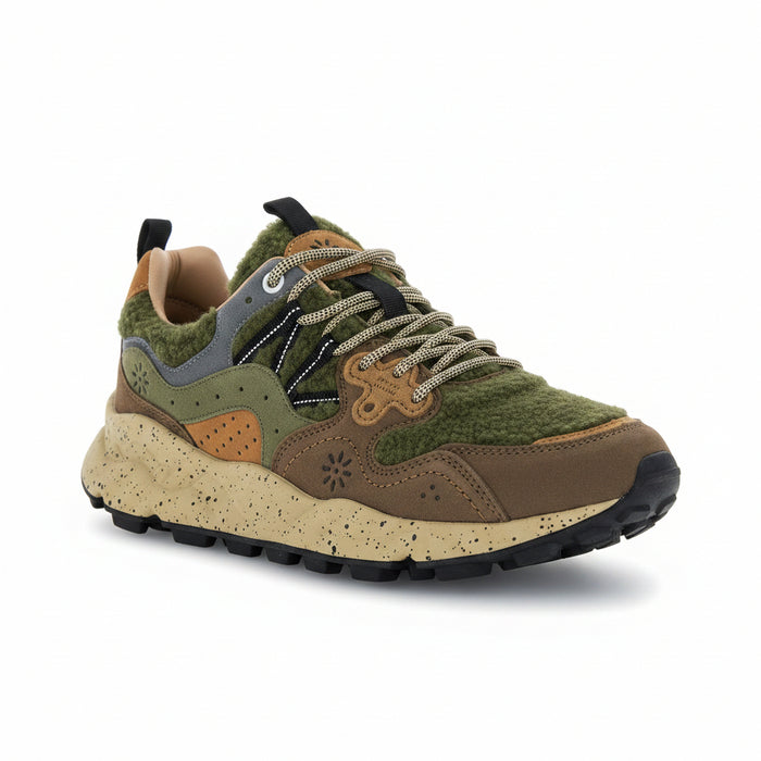 Sneakers Da Donna Yamano 3 Brown Militare Zucca