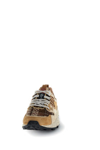 Sneakers Da Donna Yamano 3 Checked Light Brown Cream Bro