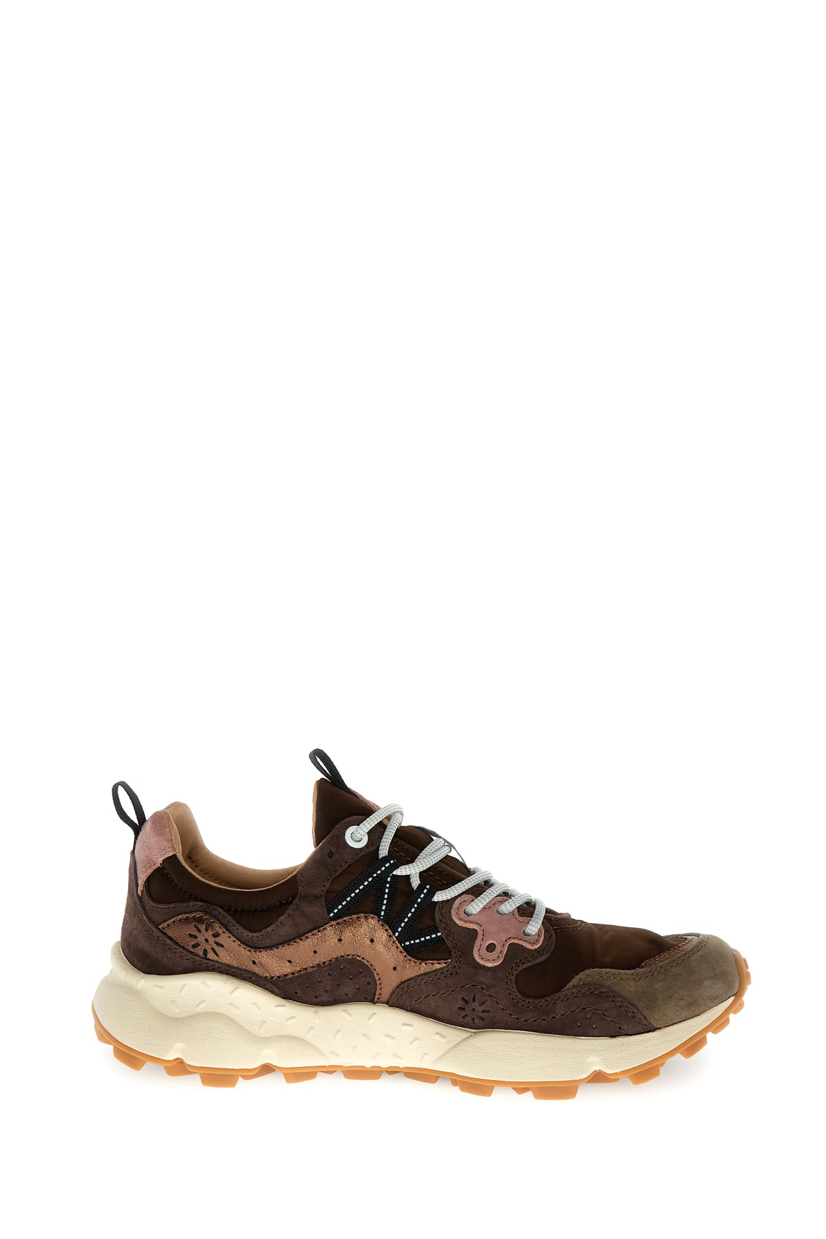 Sneakers Da Donna Yamano 3 Laminated Goat Skin Brown Bro