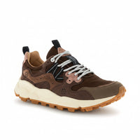 Sneakers Da Donna Yamano 3 Laminated Goat Skin Brown Bro