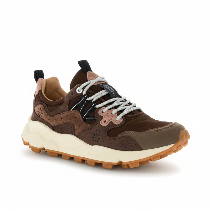 Sneakers Da Donna Yamano 3 Laminated Goat Skin Brown Bro