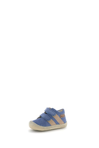 Primi Passi Barefoot A Strappo Celeste Beige