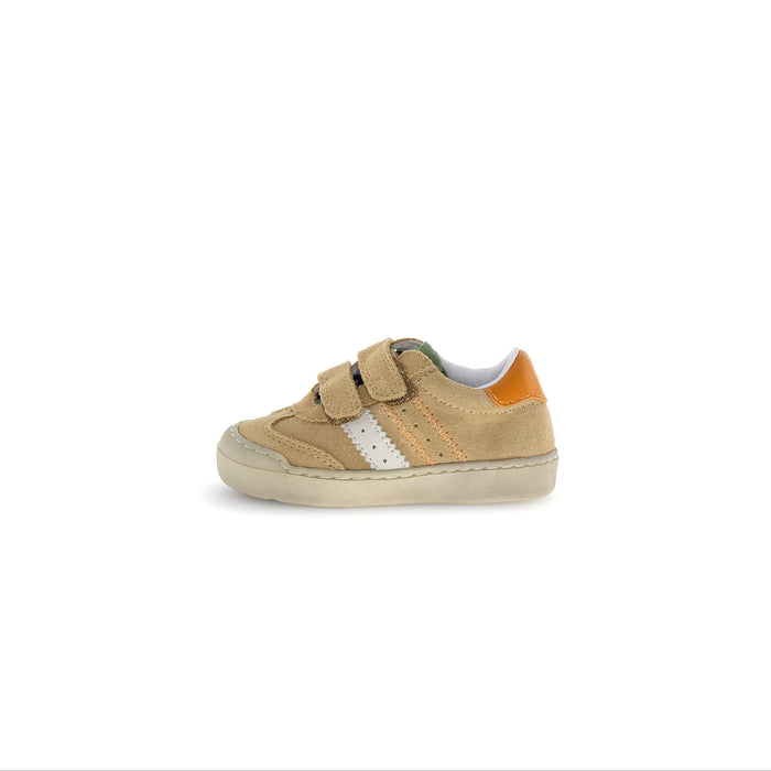 Sneakers Riby A Strappo Suede Sabbia